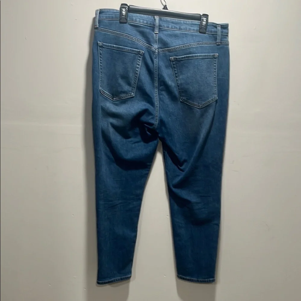 Blue Straight Leg Jeans with Classic Denim Look - Picture 4 of 4